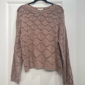 Z Supply Mauve Knit Sweater